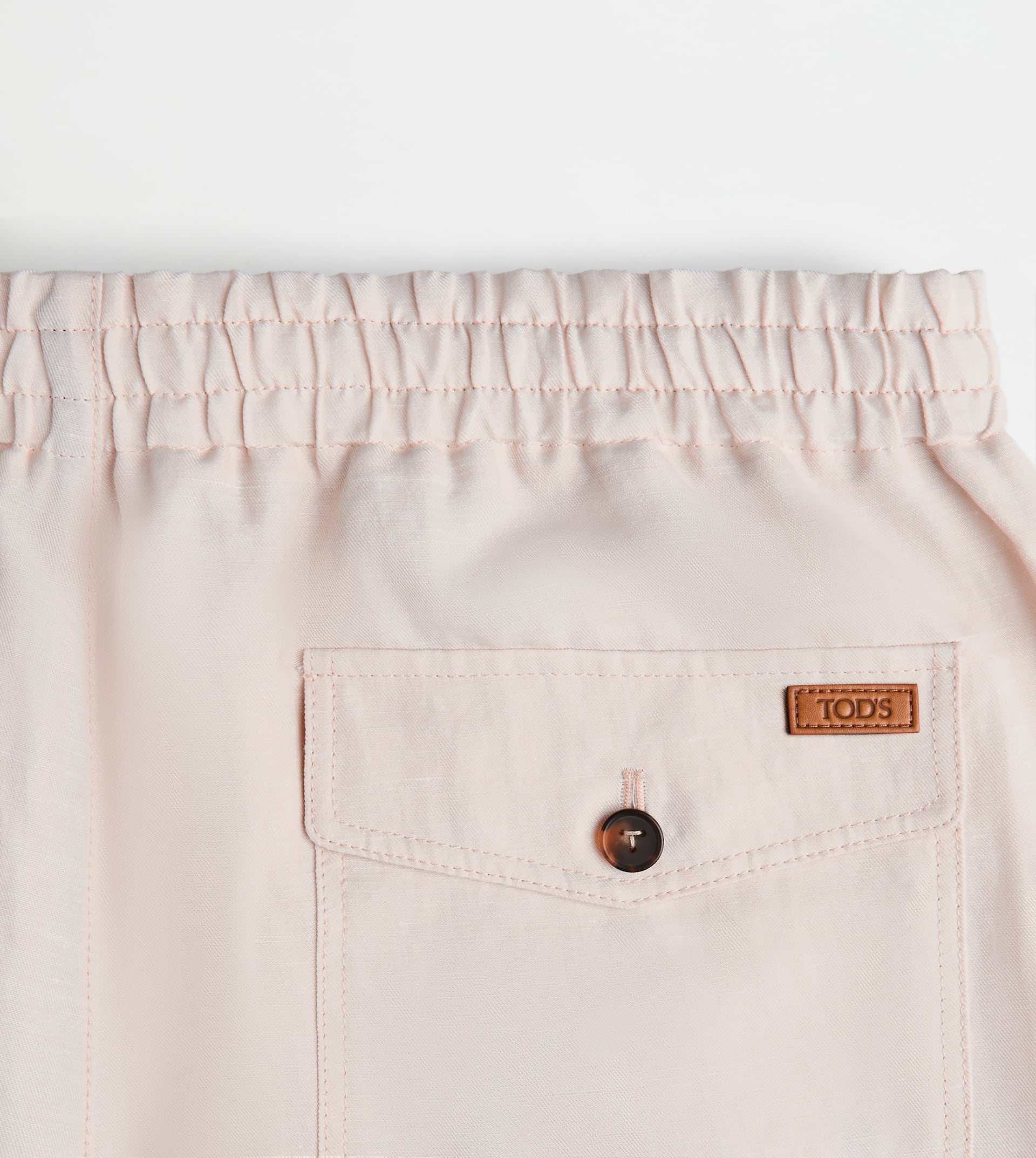 LINEN BLEND PANTS - WHITE - 7