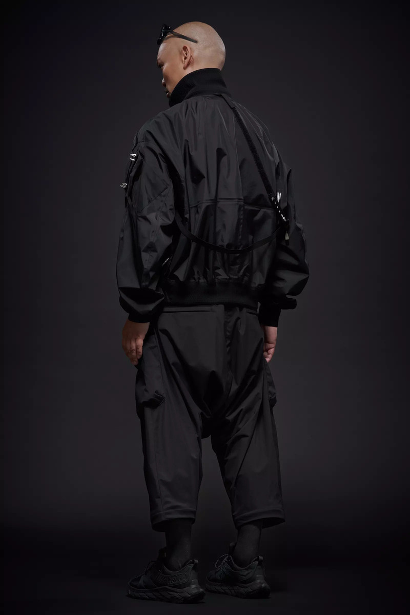 P30A-E 캡슐에 넣는 나일론 매우 넓은 웹 벨트 화물 Trouser 검정 9