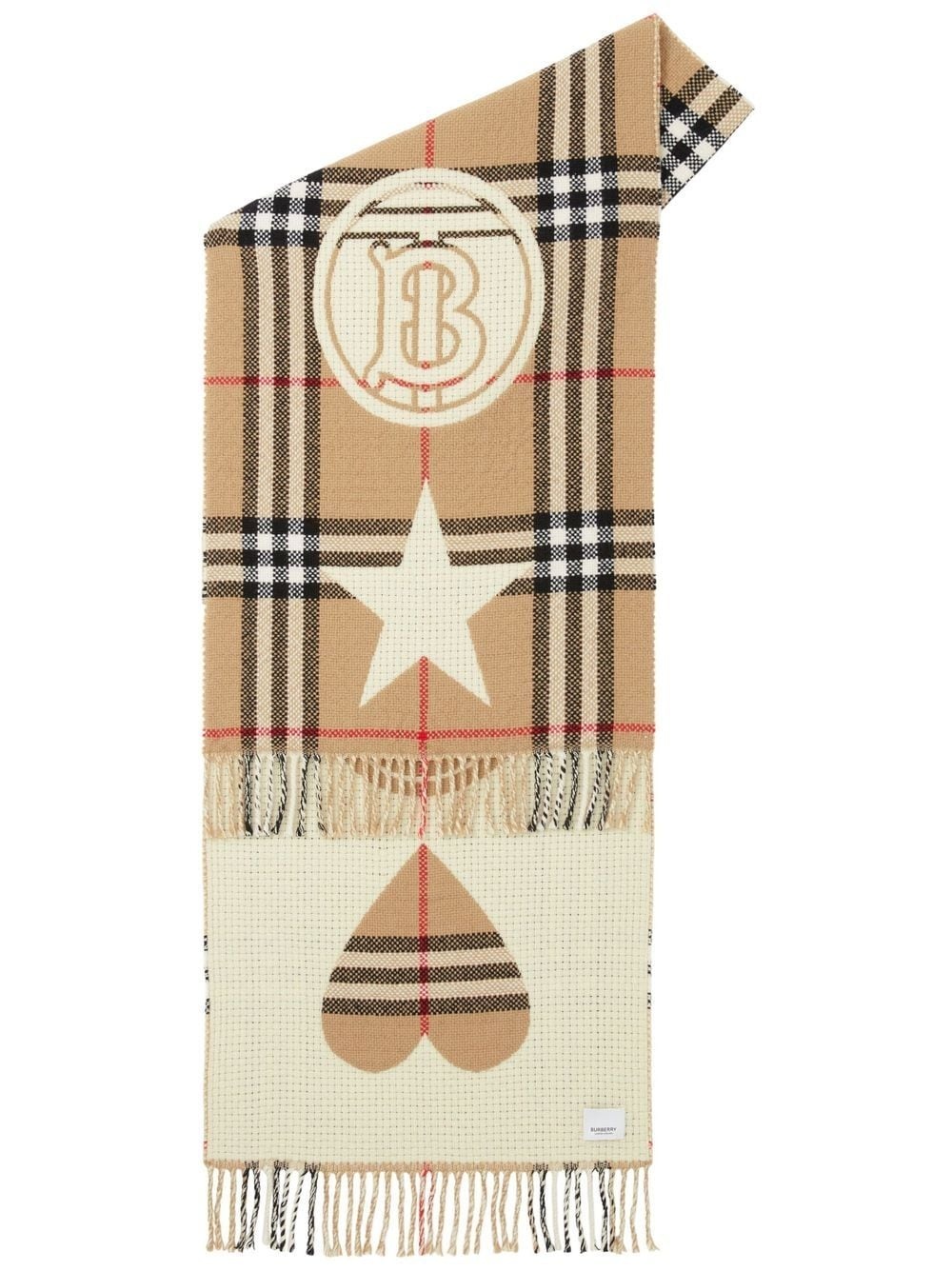 Montage Check wool-cashmere scarf - 1