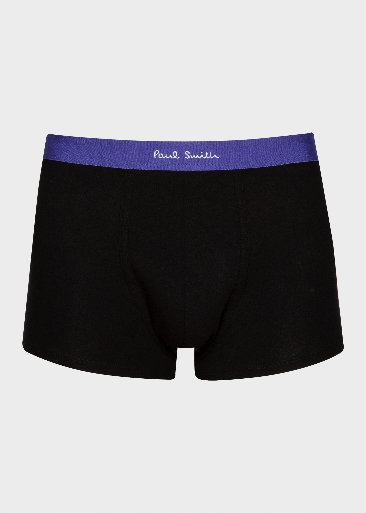 Black Contrast-Waist Boxer Briefs Three Pack - 3
