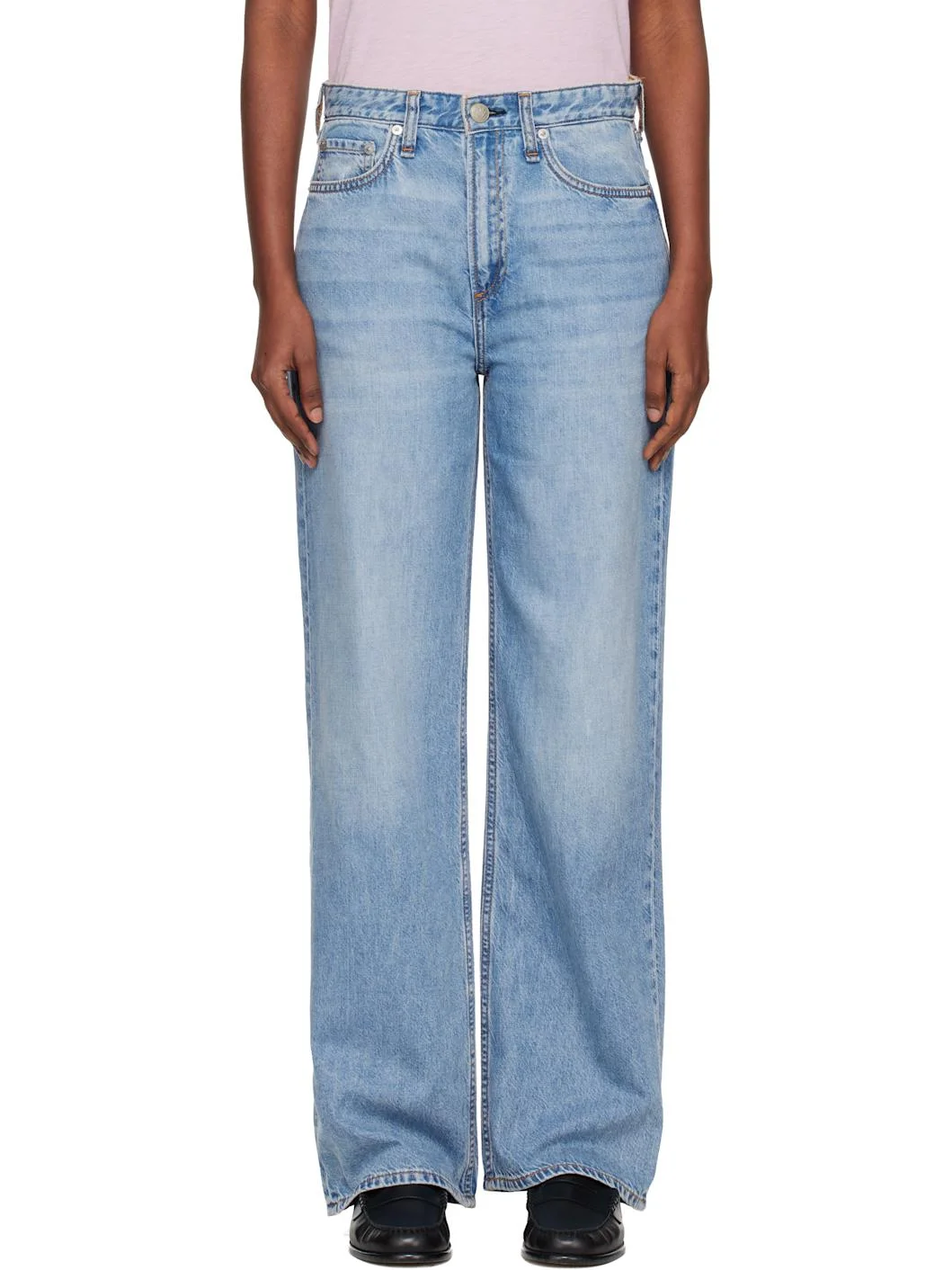 Blue Logan Wide-Leg Jeans - 1