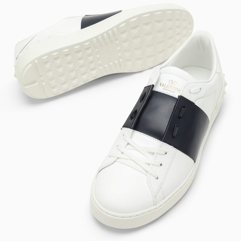 WHITE/BLACK OPEN SNEAKER - 5