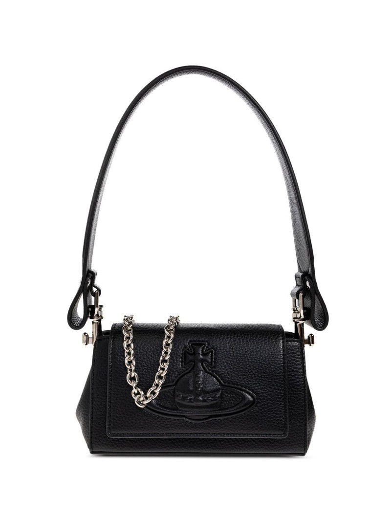 debossed-orb chain-strap shoulder bag 1