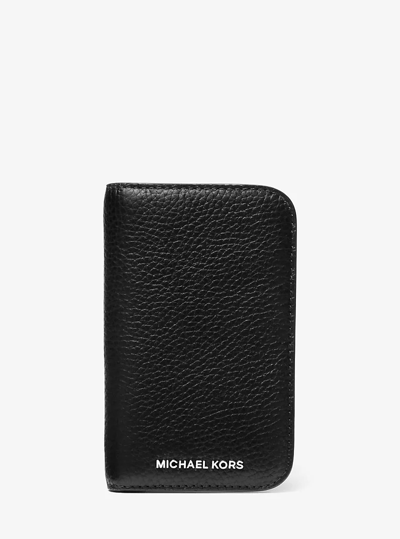 Hudson Pebbled Leather Billfold Wallet - 1