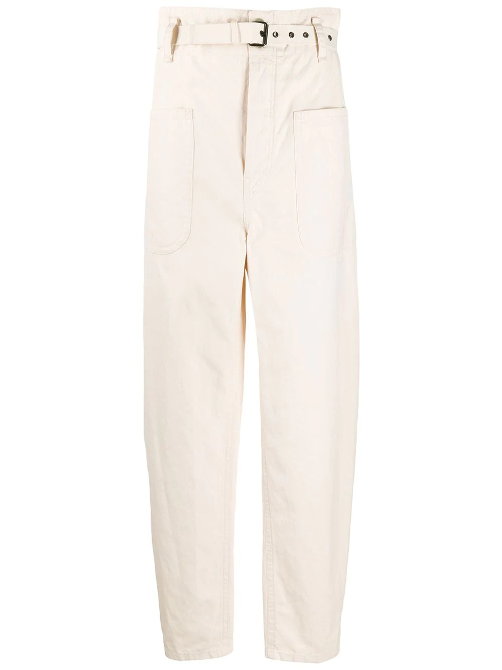 wide leg straight trousers - 1