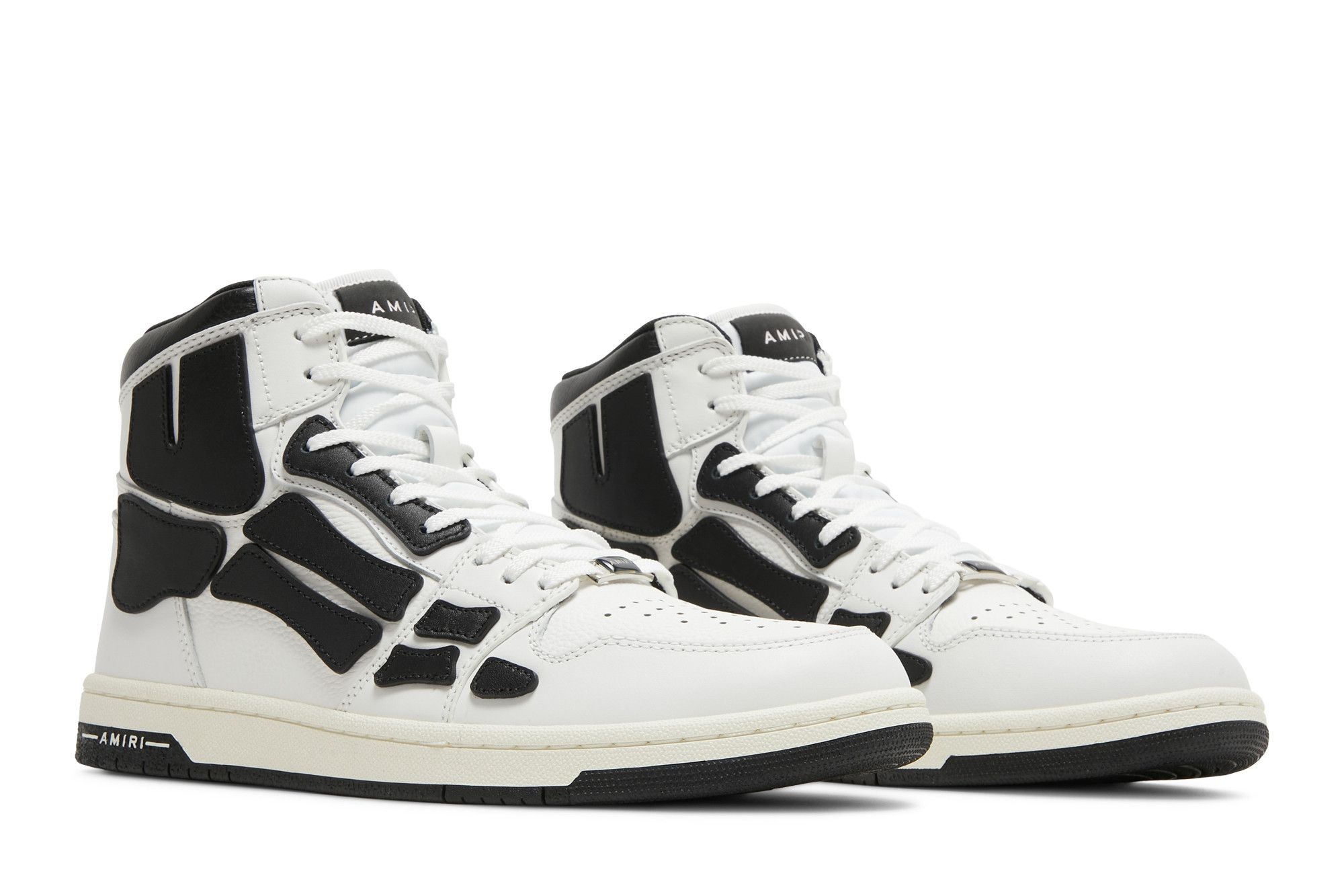 Amiri Skel Top High 'White Black' - 8