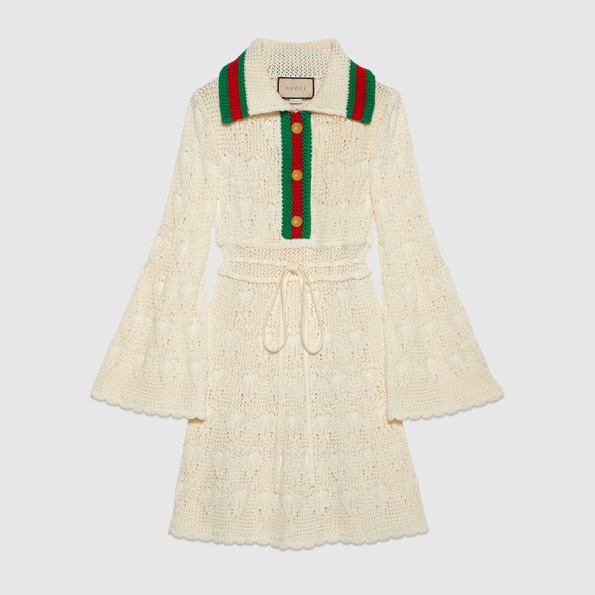 Crochet cotton dress with Web - 1