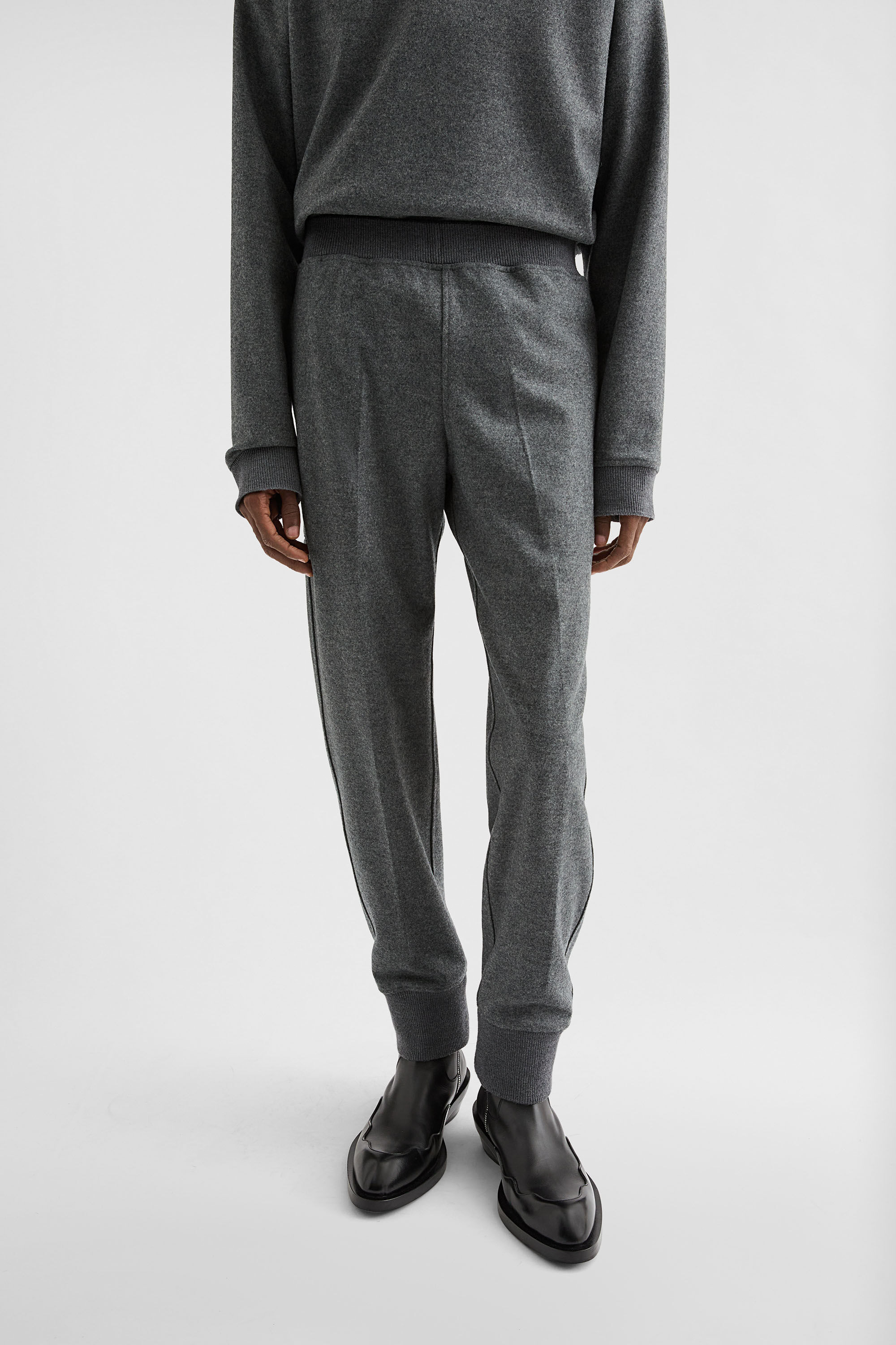 Wool Melton Sweatpants - 3