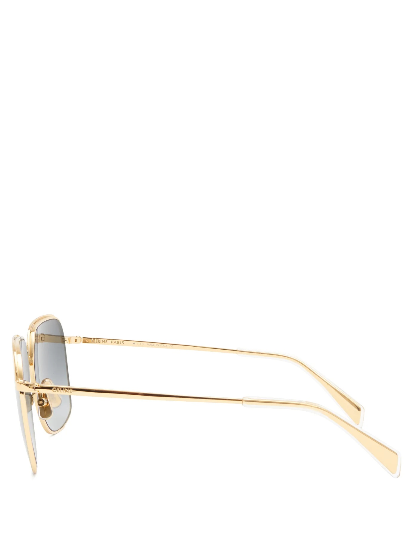 Oversized squared metal sunglasses - 3