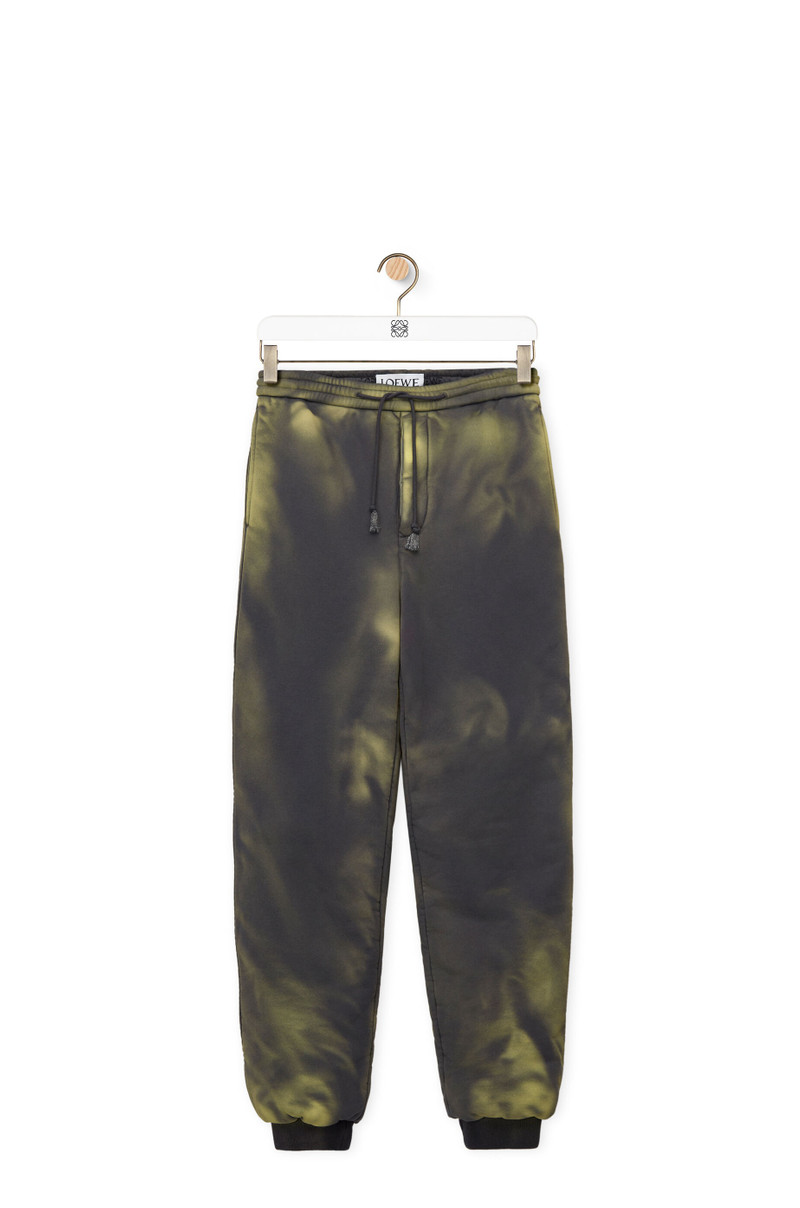 Puffer jogging trousers in cotton - 1