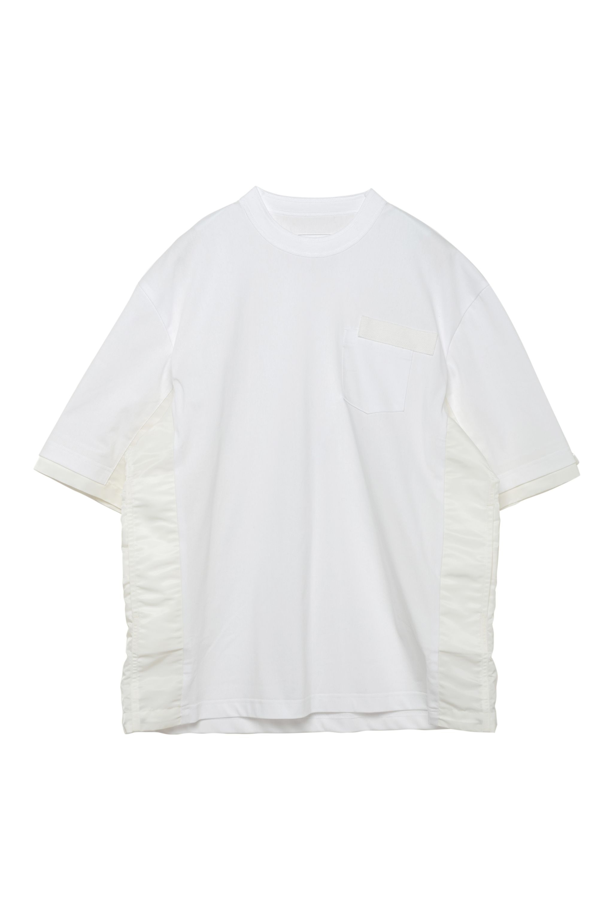Nylon Twill x Cotton Jersey T-Shirt - 1