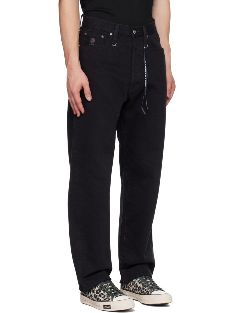 Black Double Waist Jeans 2