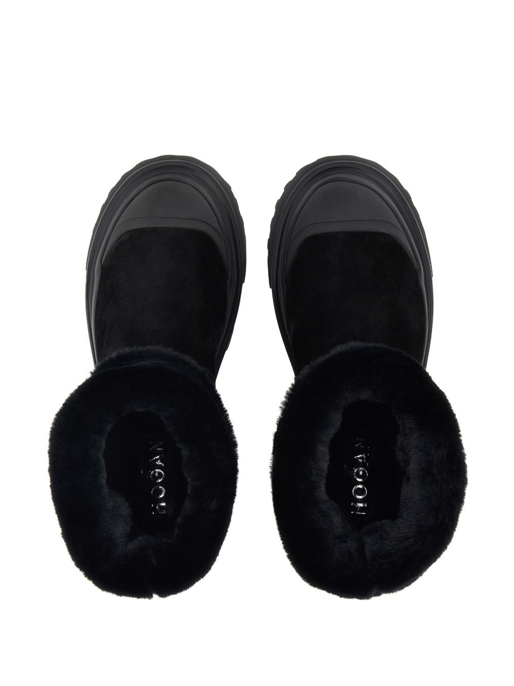 faux-fur suede boots - 4