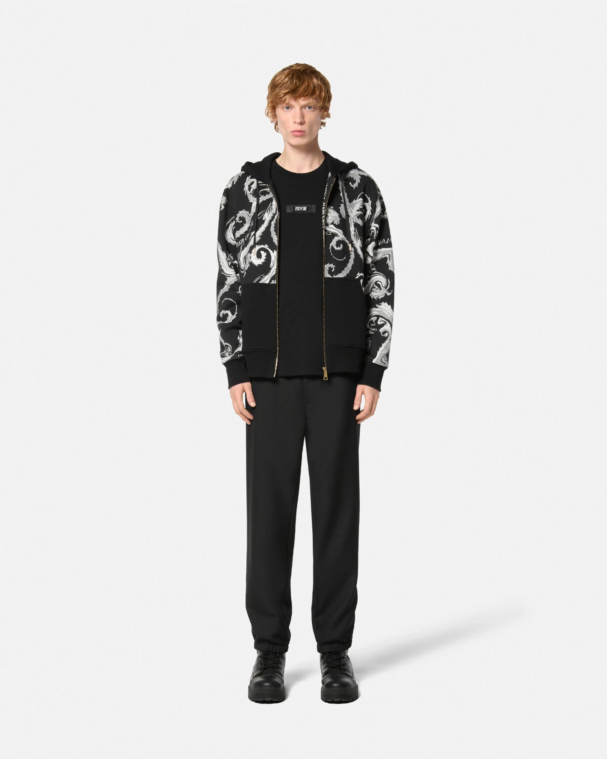 VERSACE JEANS COUTURE Chromo Couture Regular-Fit Zip Hoodie