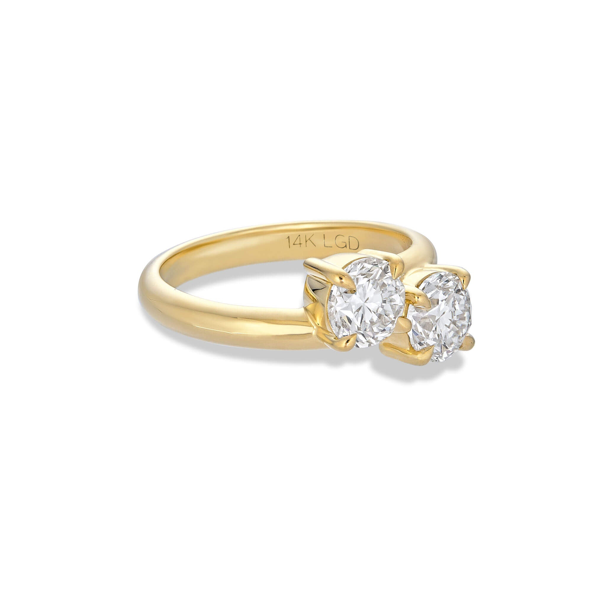 LAB-Created Diamond Moi Et Toi Ring - 3