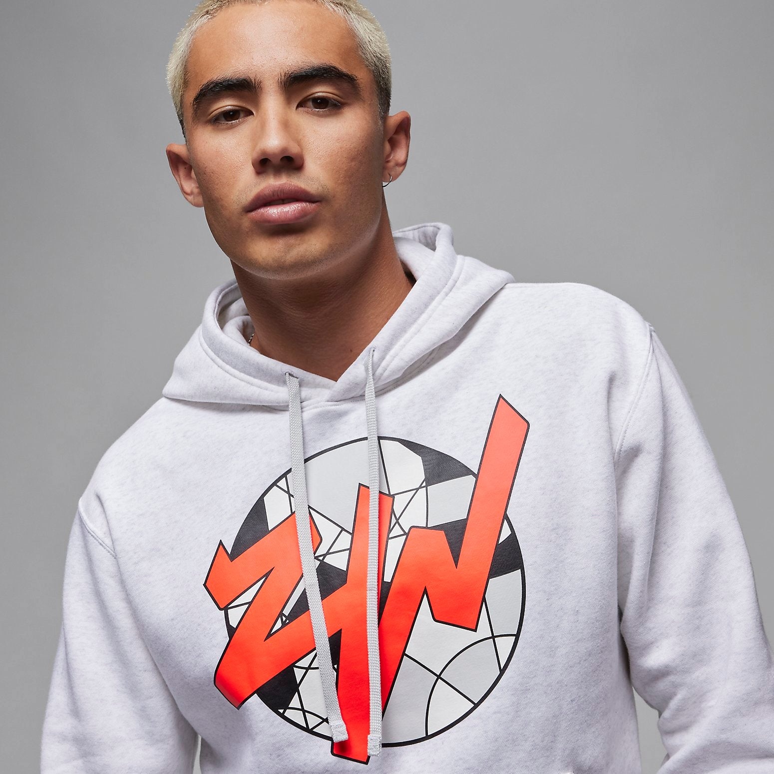 Air Jordan Zion Fleece Pullover Hoodie 'Light Grey' FD2391-051 - 2