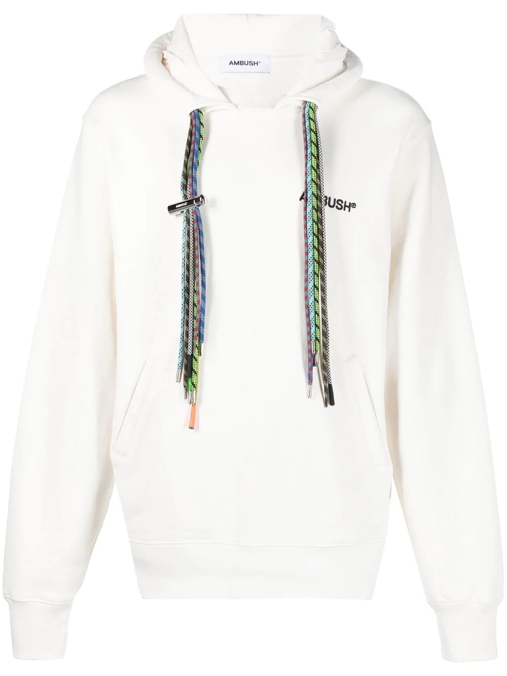 multi-cord cotton hoodie - 1