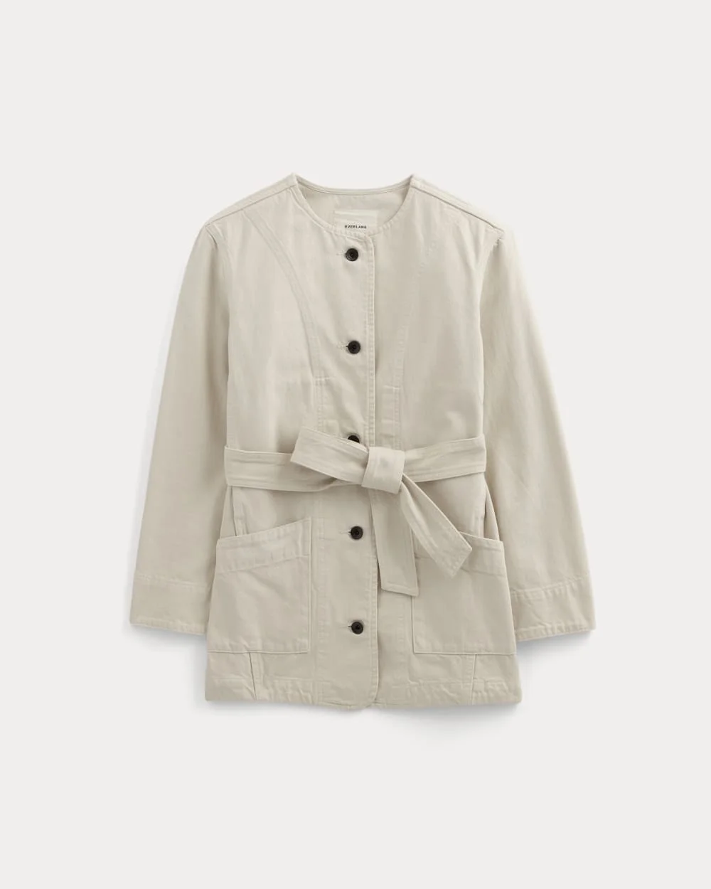THE LONG DENIM BARREL JACKET - 1