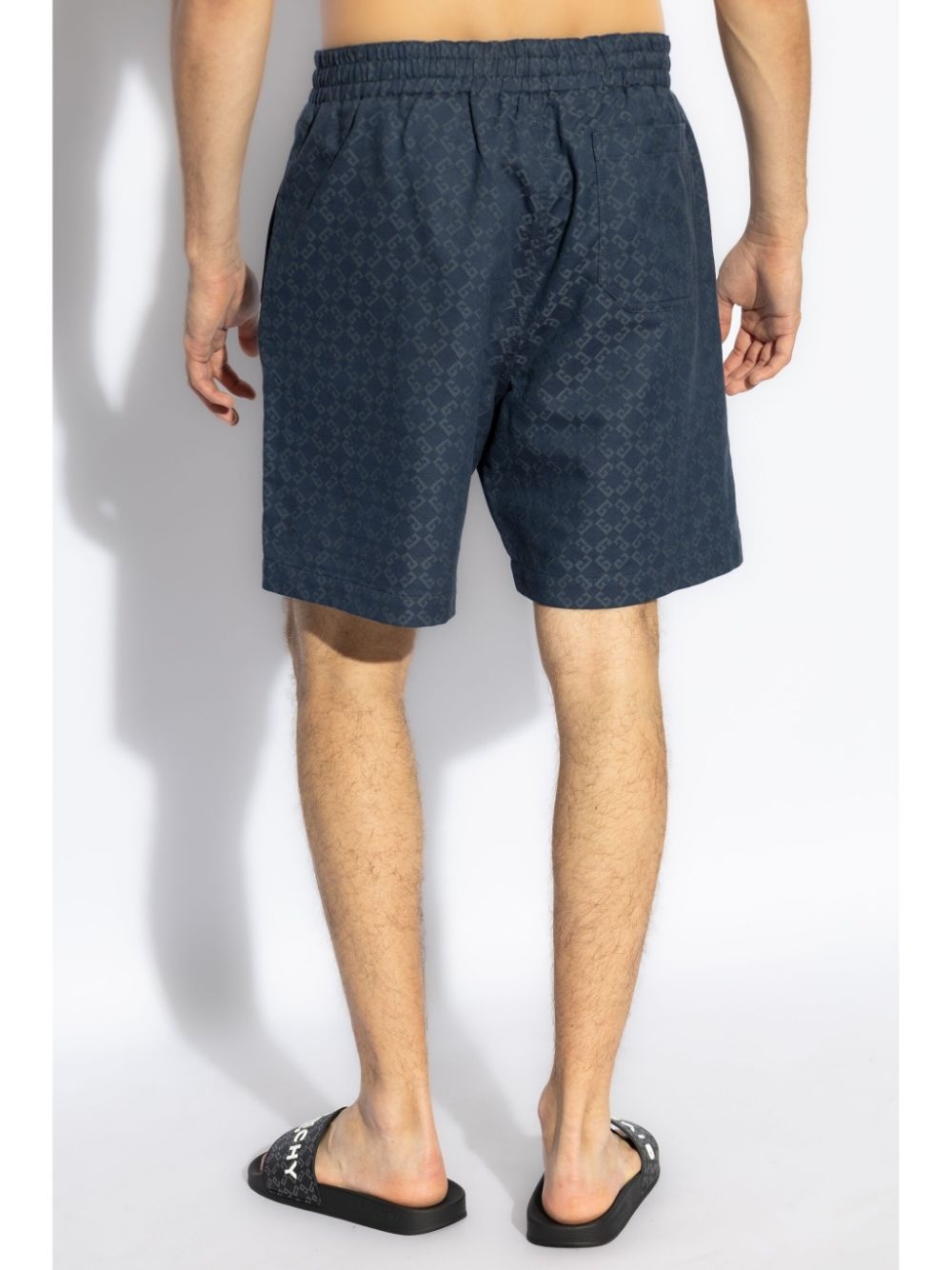 monogram-pattern deck shorts - 4