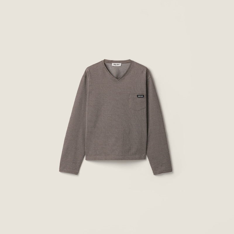 Jacquard jersey T-shirt 1