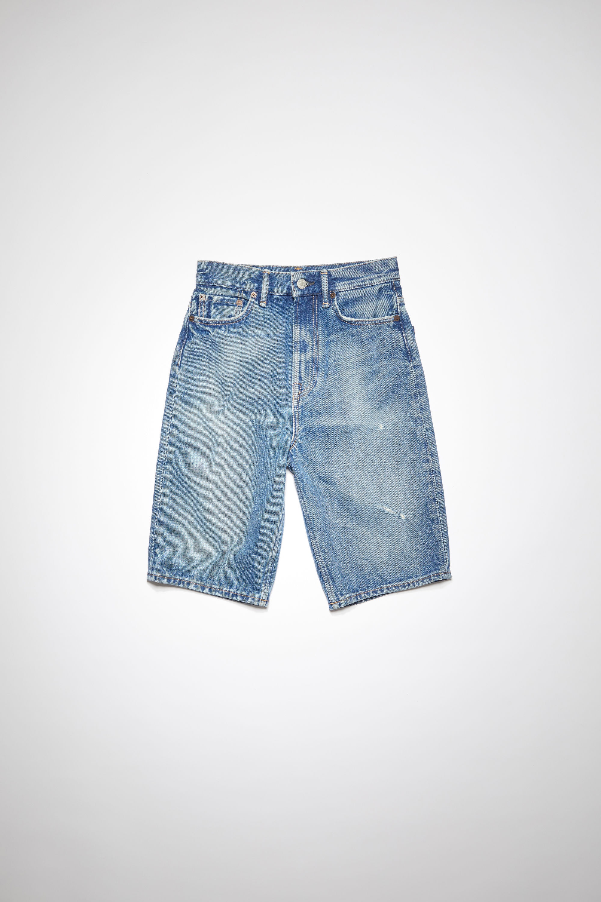 Denim shorts - Mid Blue - 1