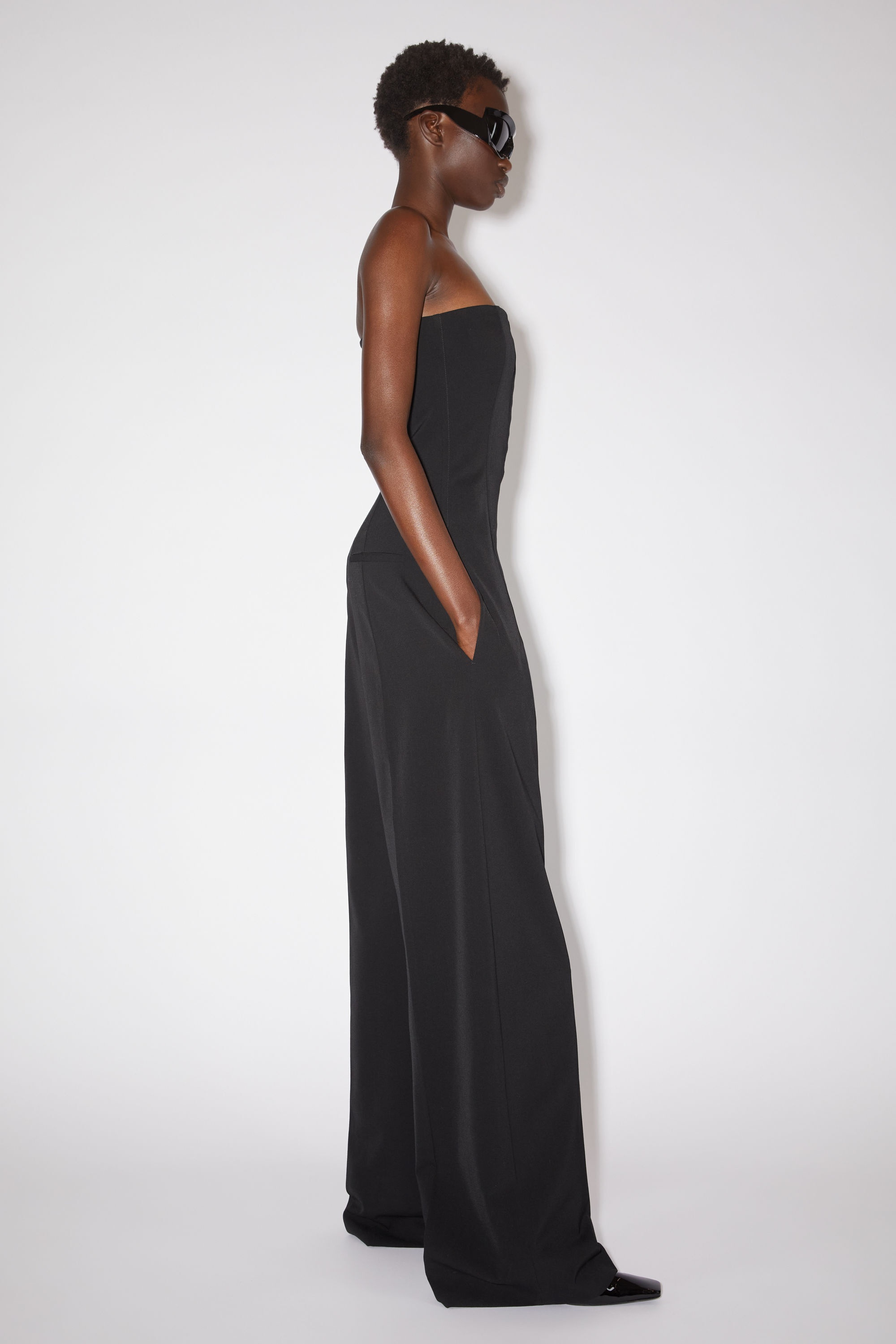 Acne Studios - Corset Jumpsuit in Black Acne Studios