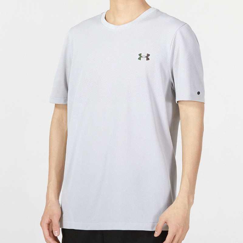 Under Armour Rush Seamless Legacy T-Shirt 'White' 1376781-100 - 5