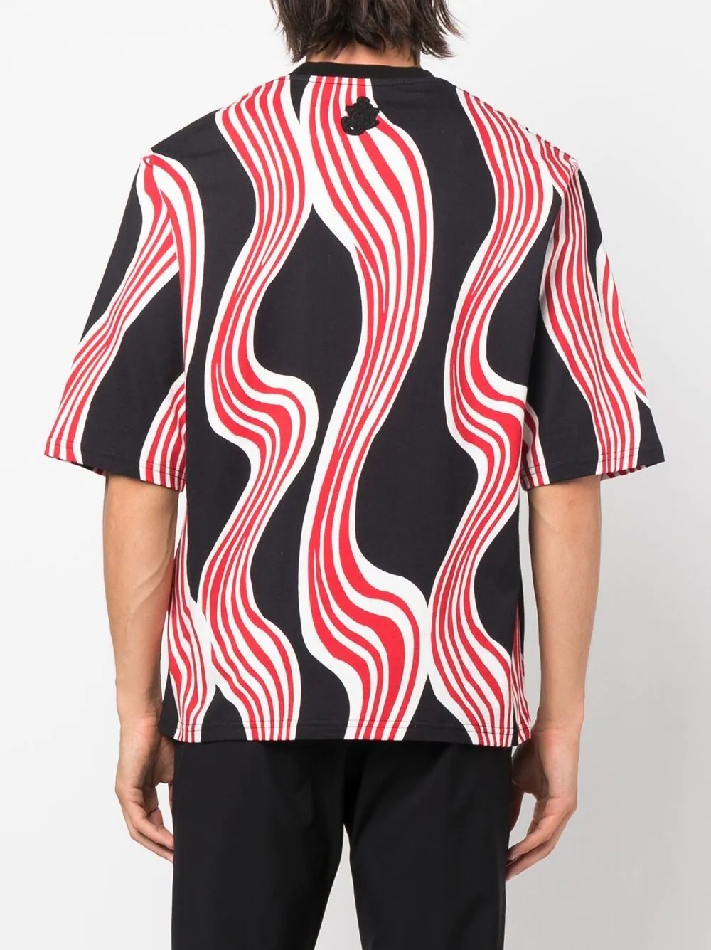 abstract-print short-sleeve T-shirt - 5