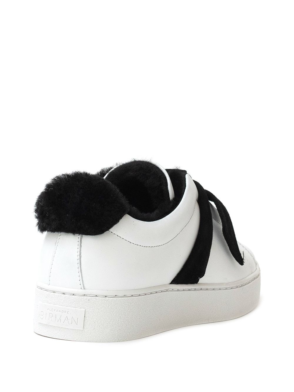 shearling-trimmed sneakers - 3
