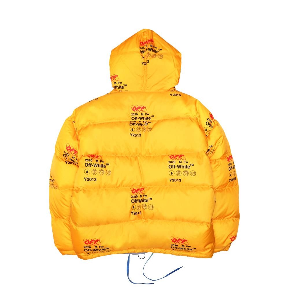 Off-White Industrial Zipped Puffer 'Yellow' - 2