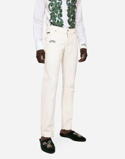 Dolce & Gabbana Regular-fit white denim jeans outlook