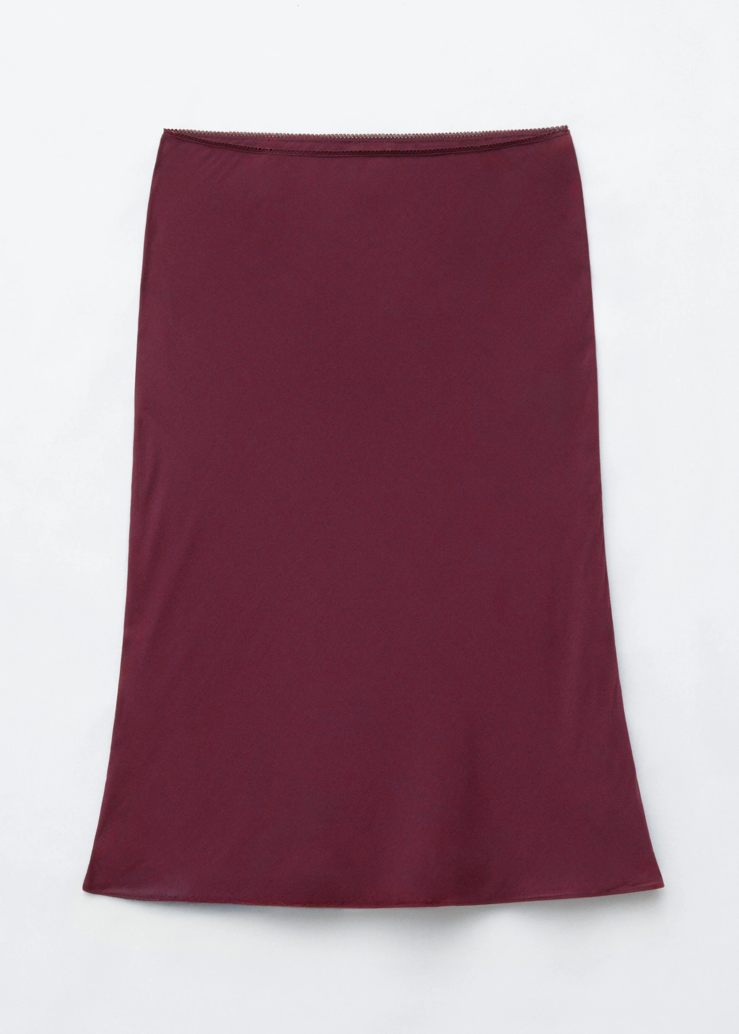 Knee-Length Slip Skirt - 1