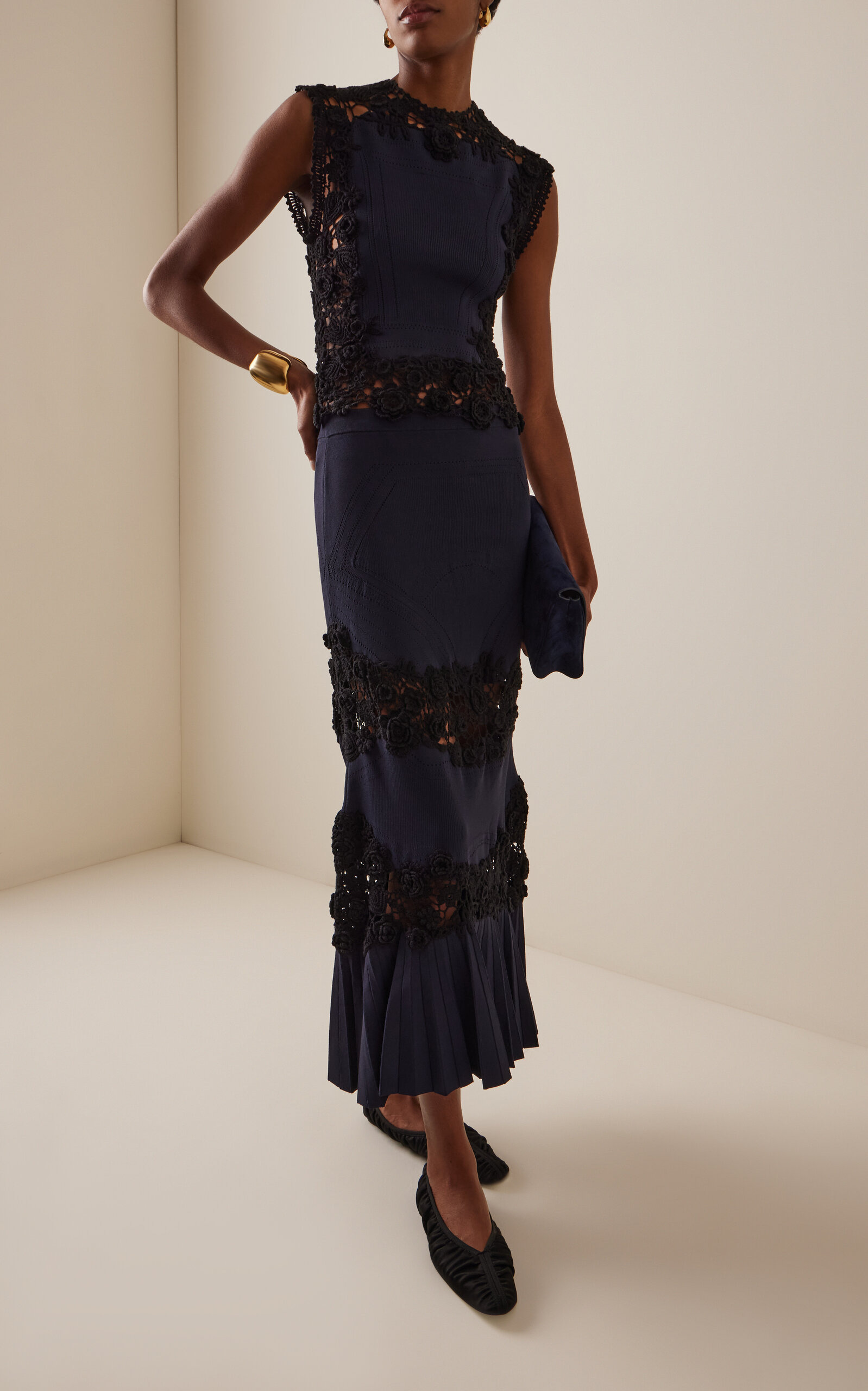 Madeline Knit Maxi Skirt navy - 2