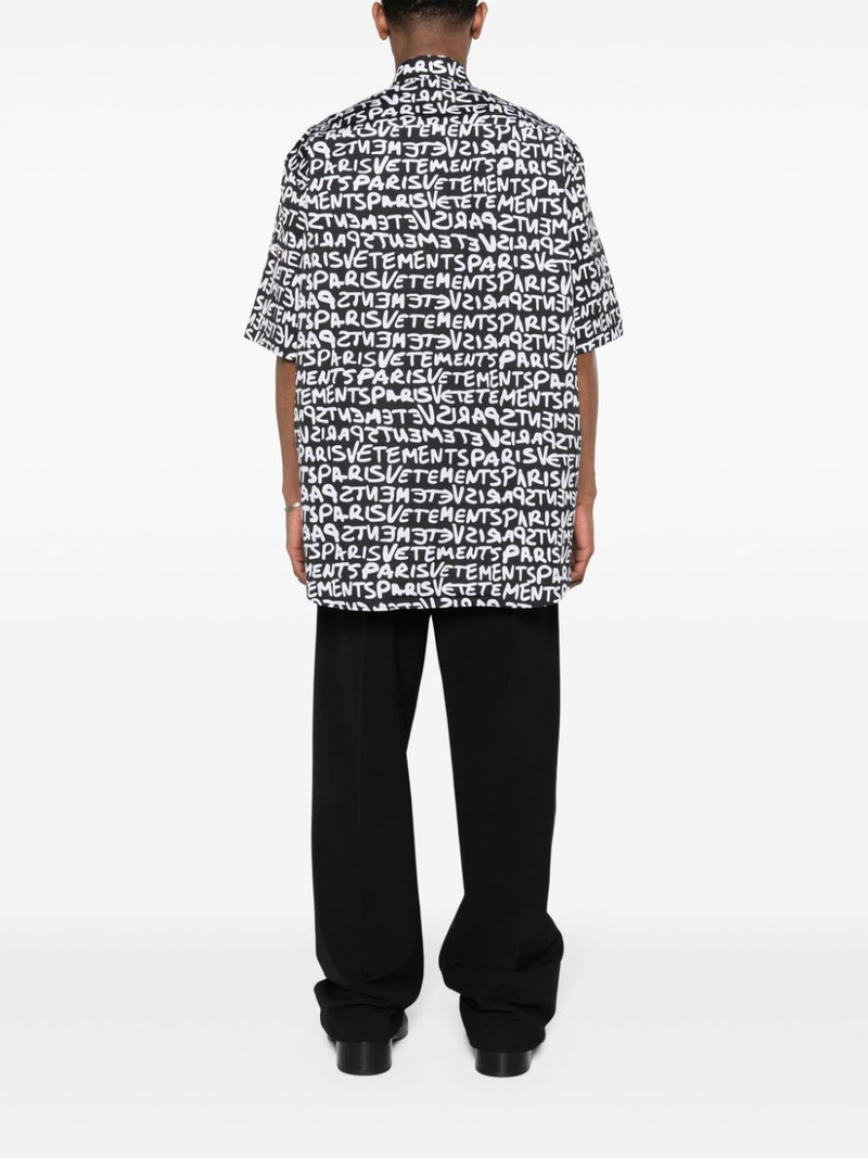 logo-print cotton shirt 5