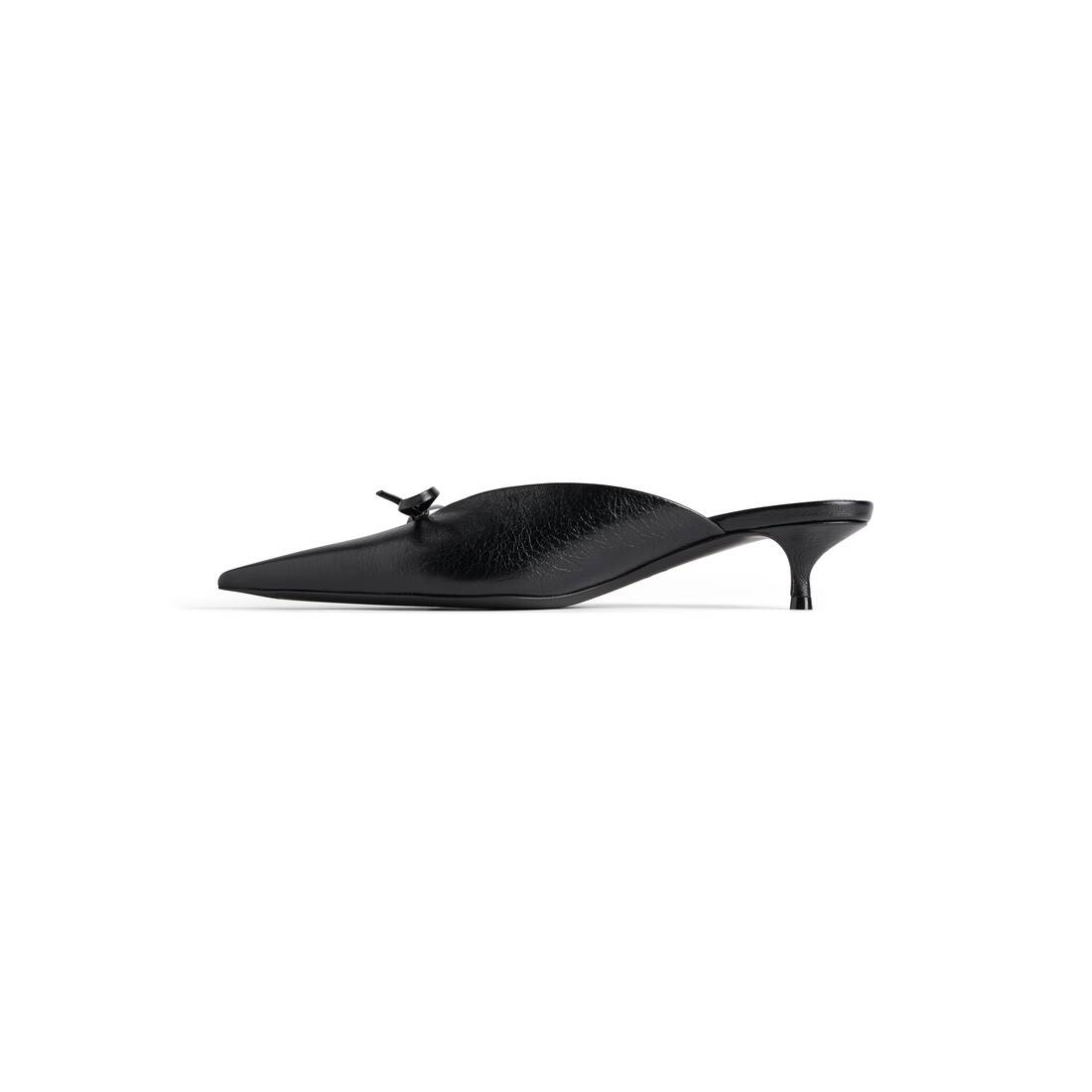 Women's Knife Bow 40mm Mule in Black - 4