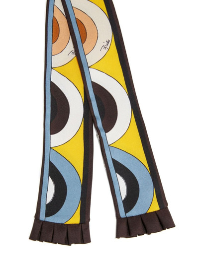 PUCCI geometric-print twill scarf outlook