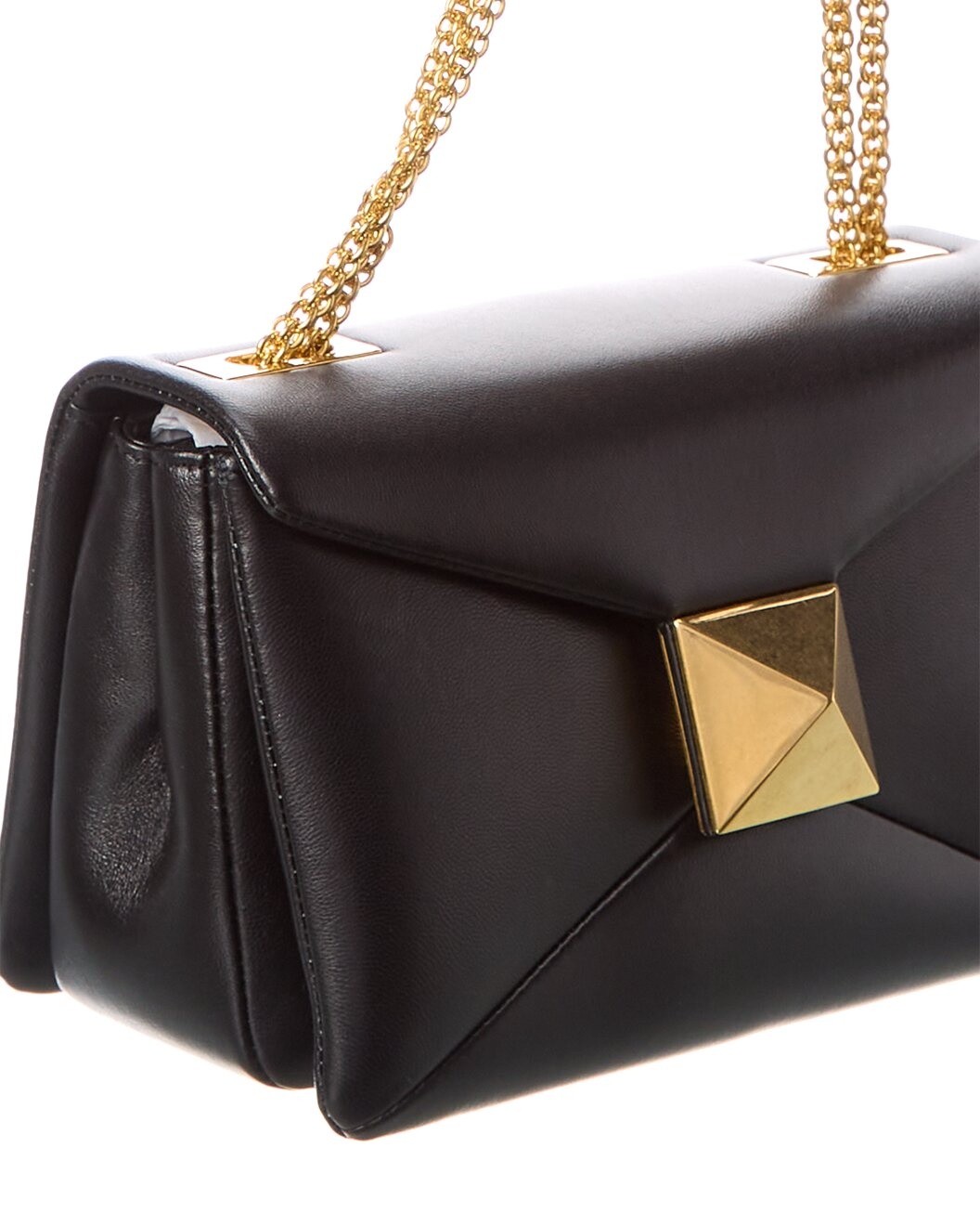 Valentino One Stud Leather Shoulder Bag - 3