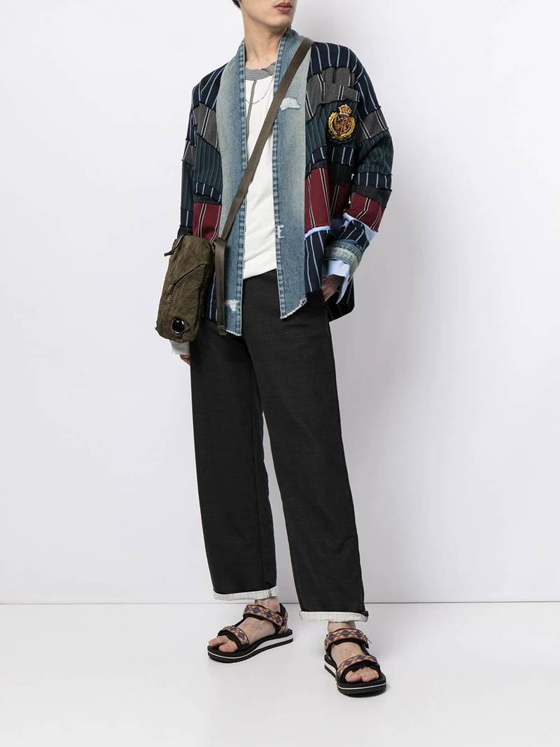 Greg Lauren patchwork long-sleeved jacket outlook