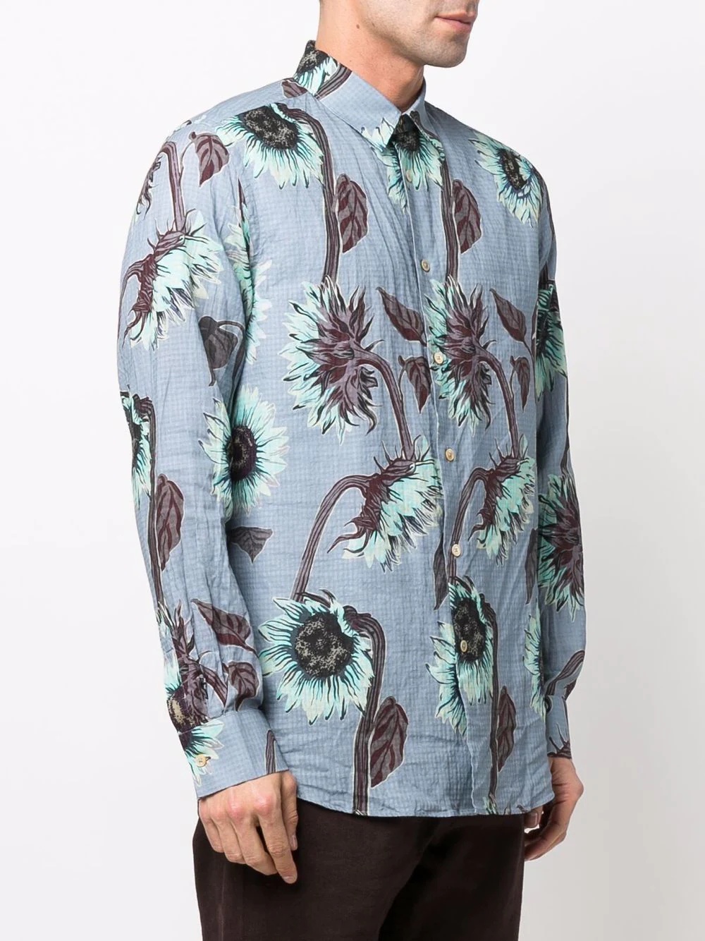 sunflower print shirt - 3