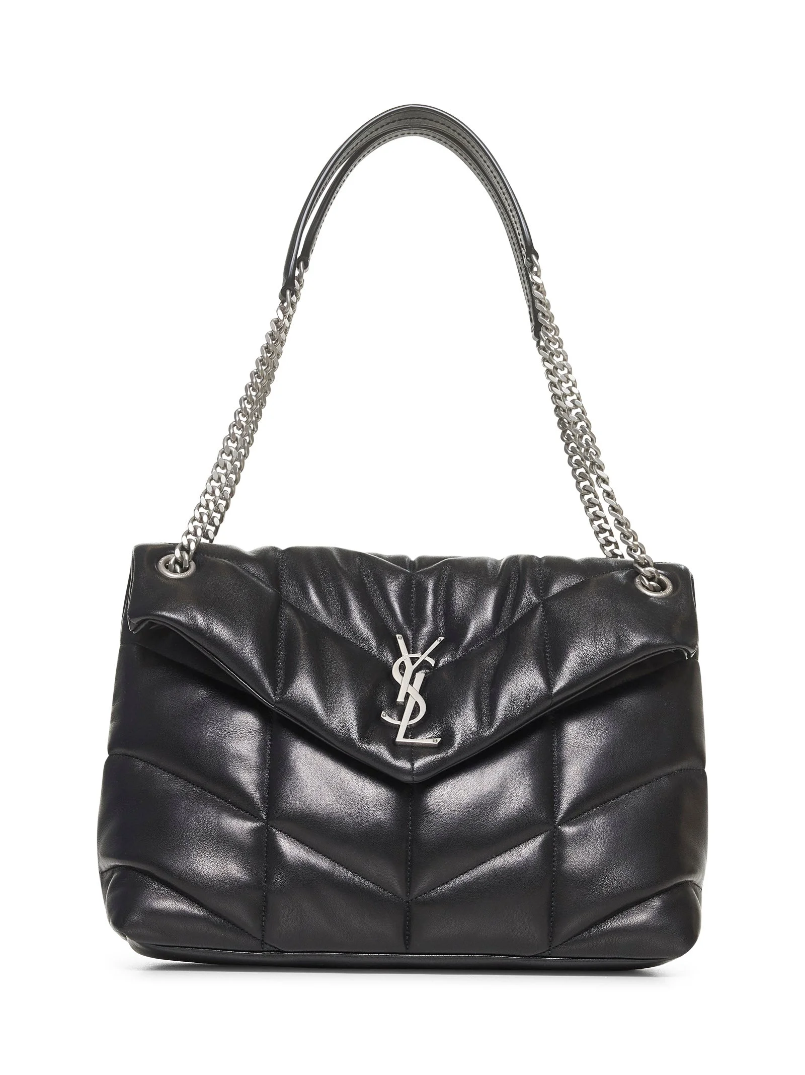 Saint Laurent Women Black Puffer Medium Shoulder Bag - 1