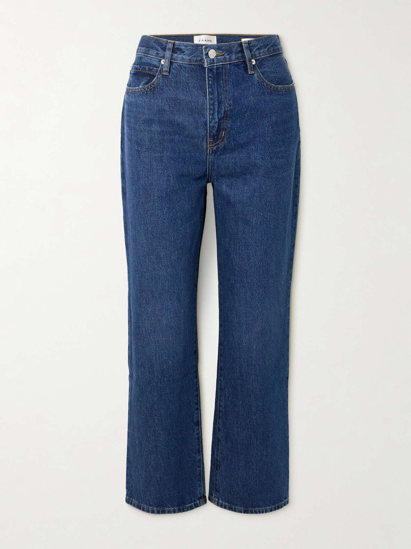 + NET SUSTAIN Le Jane Ankle cropped high-rise straight-leg organic jeans - 1