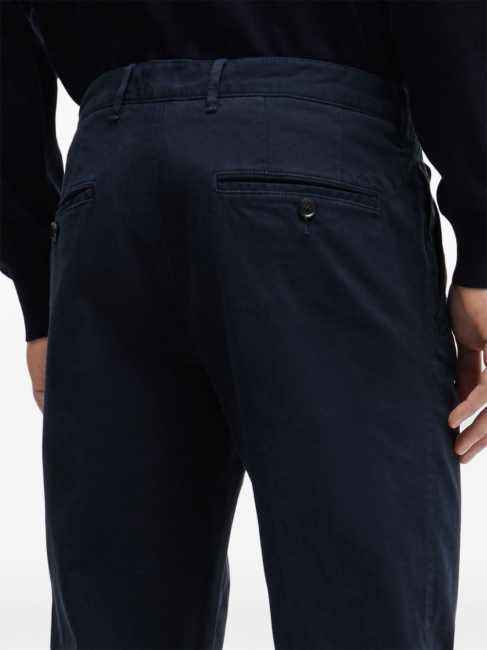 mid-rise straight-leg chinos - 5