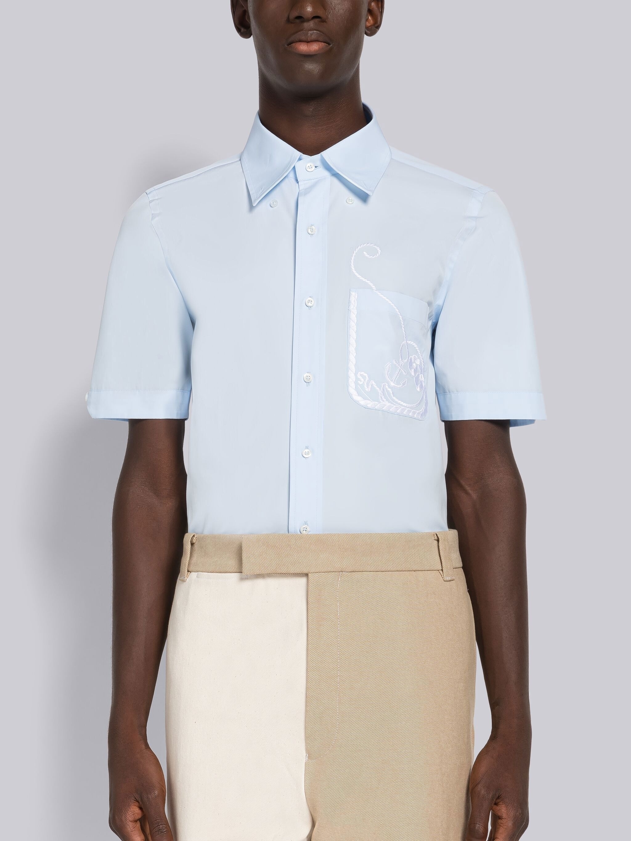 Rope and Anchor Short Sleeve Shirt - 1