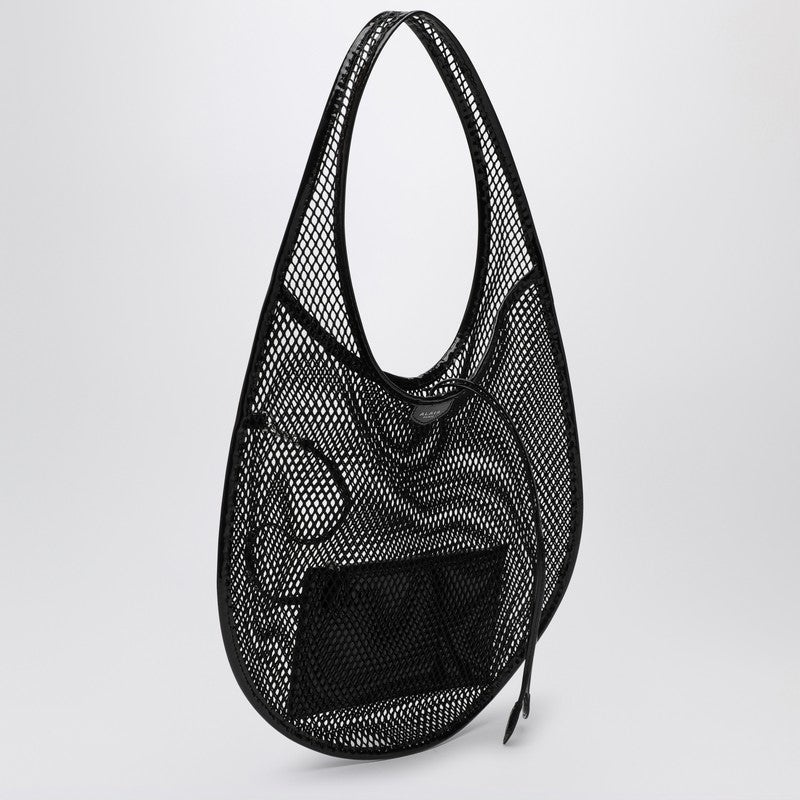 Alaia One Piece Black Mesh Medium Hobo Bag Women - 2