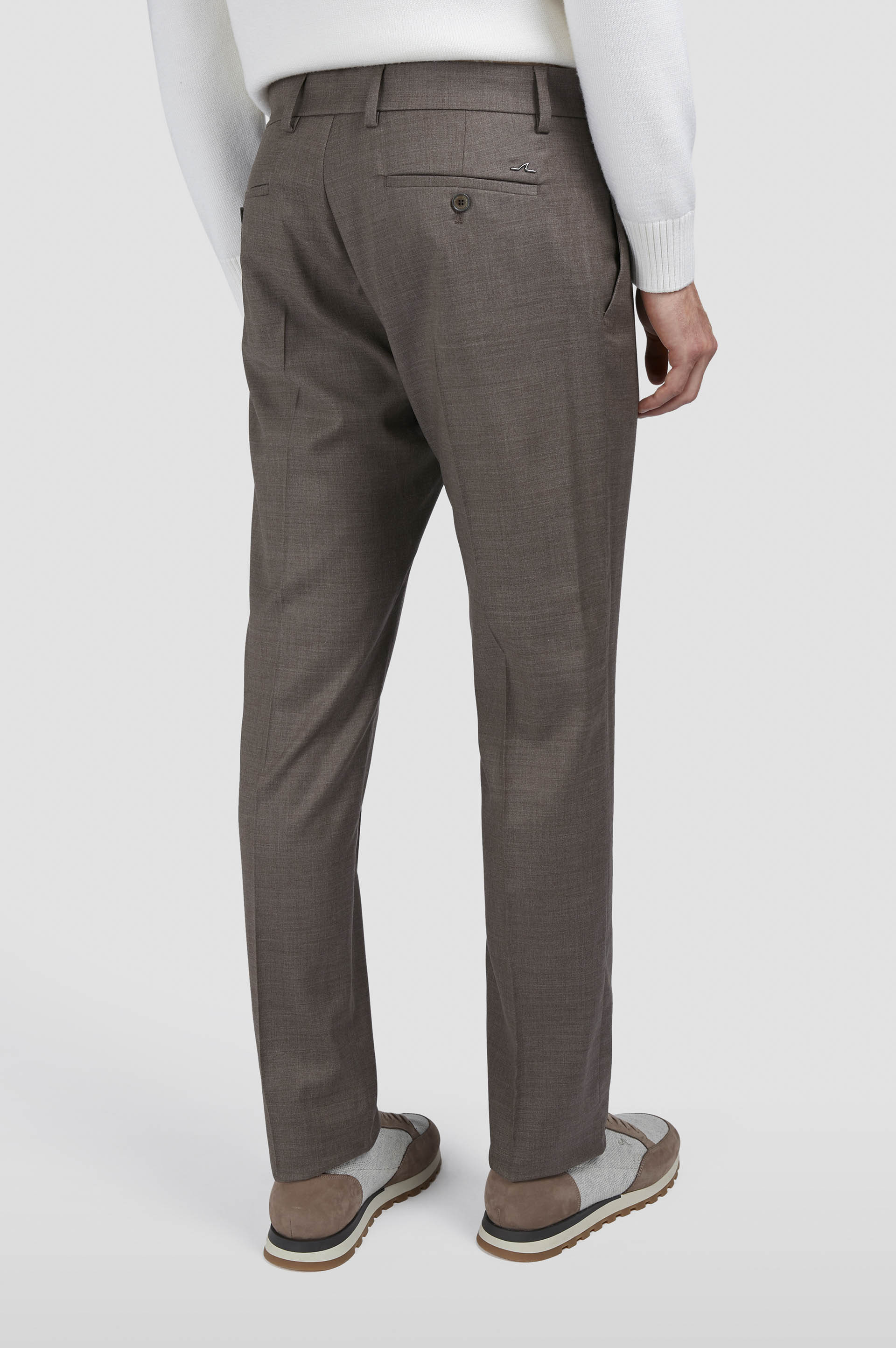 WOOL CHINO TROUSERS - 3