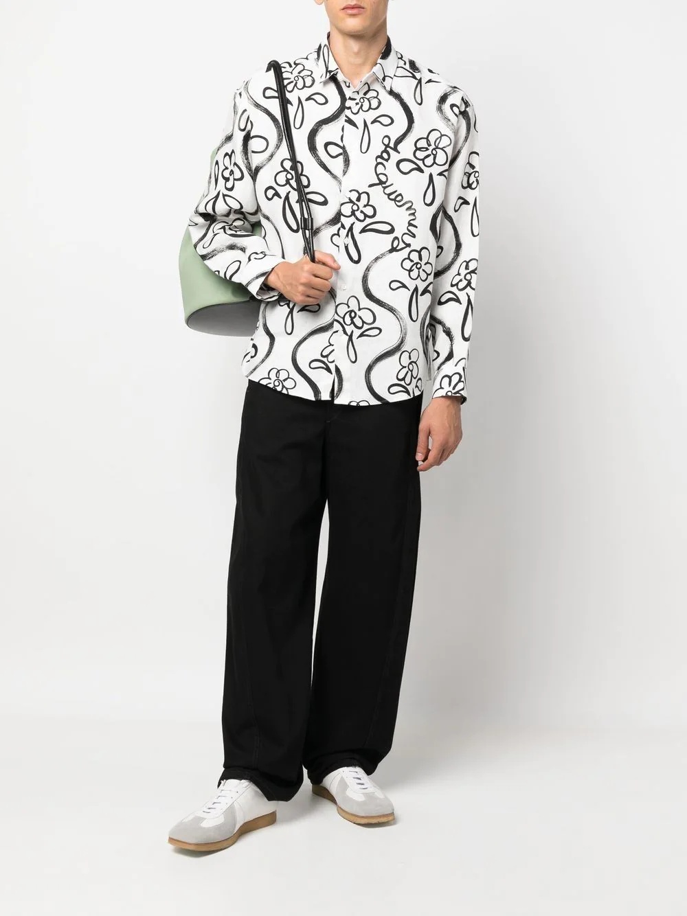 Simon painted flower-print shirt - 2