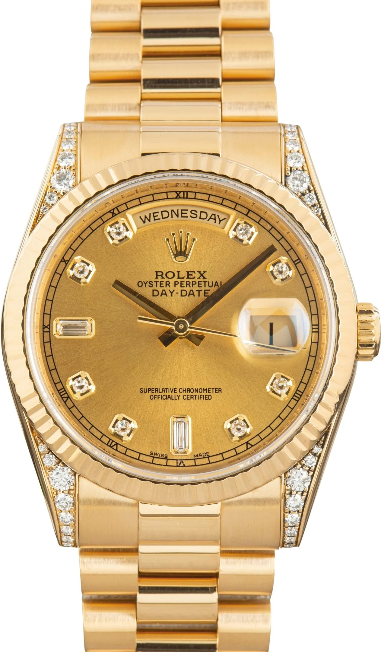 Rolex Day-Date 36 Diamond Dial 118338 18k Yellow Gold - 1