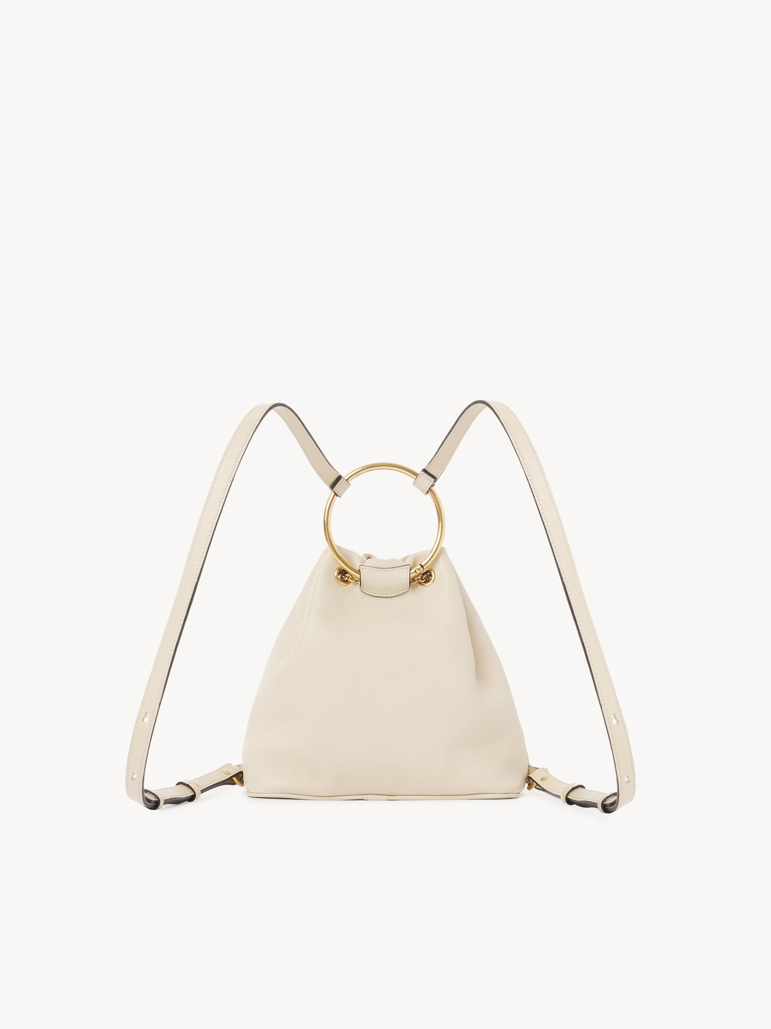 SMALL BRACELET BACKPACK IN GRAINED LEATHER - 4