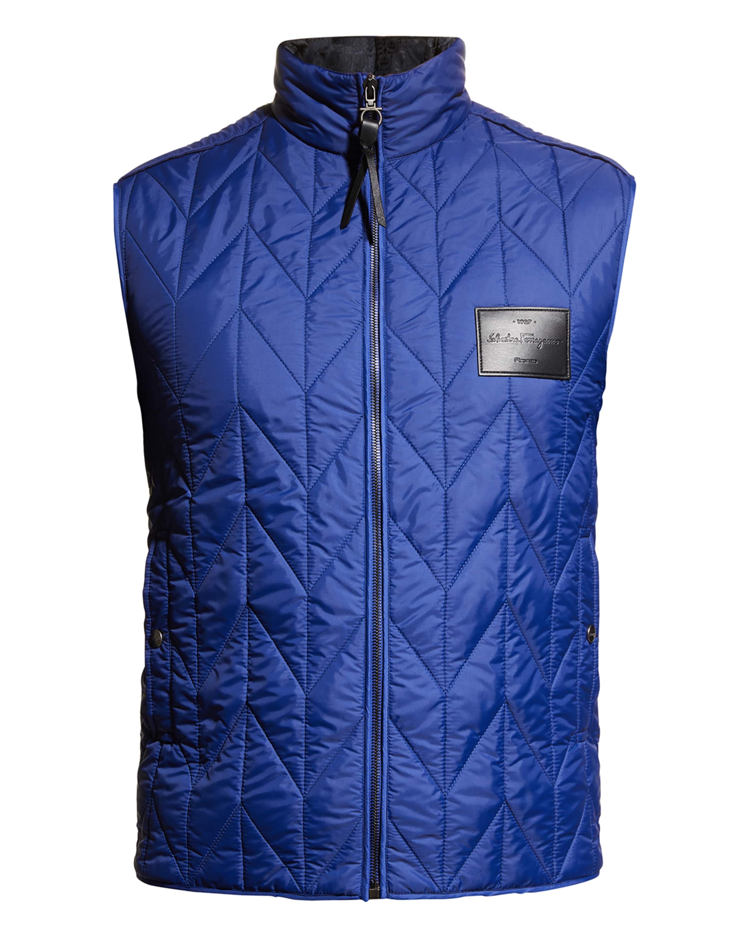 Men's Chevron Quilted Gilet - 1