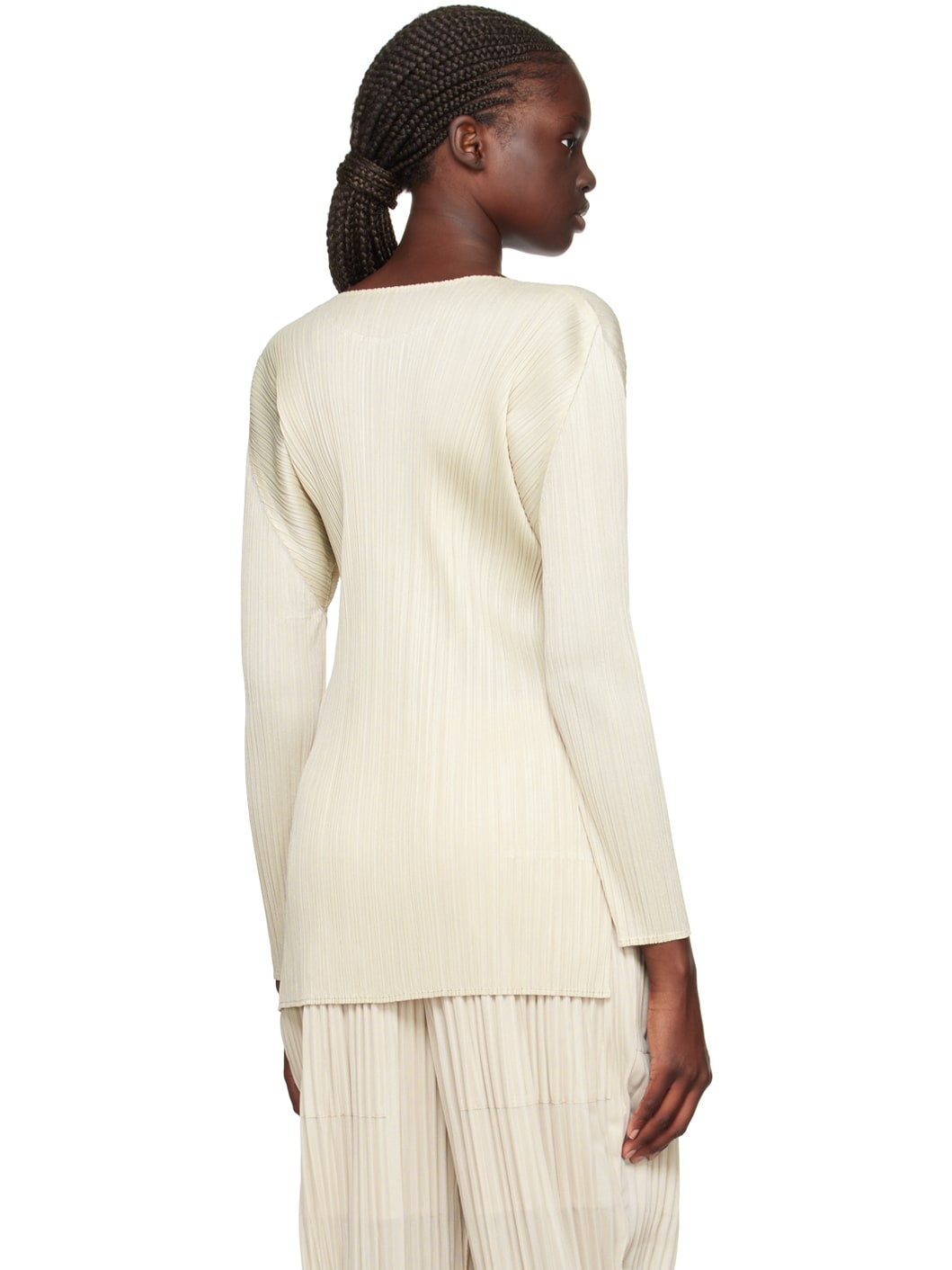 Pleats Please Issey Miyake Beige Monthly Colors September Long